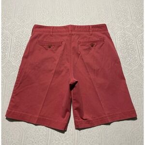 IZOD Saltwater Stretch Mens Chino Shorts Salmon Pink Size 34 Waist 9.5 Inseam
